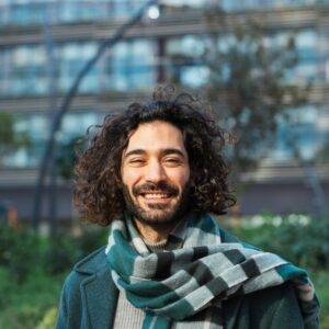 Business man looking