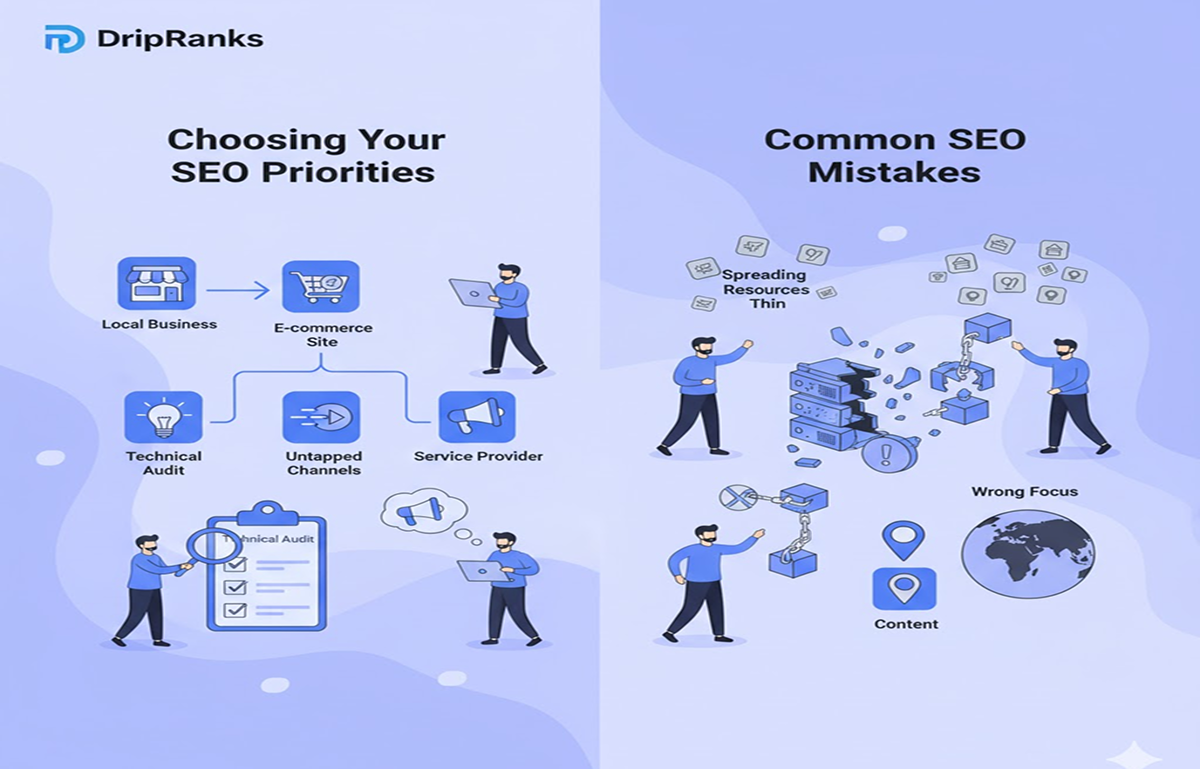 SEO Priorities and Mistakes