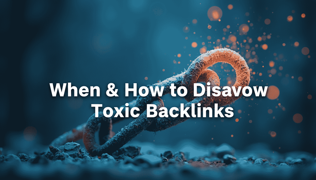 When & How to Disavow Toxic Backlinks Safely